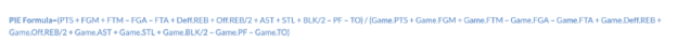 PIE Formula